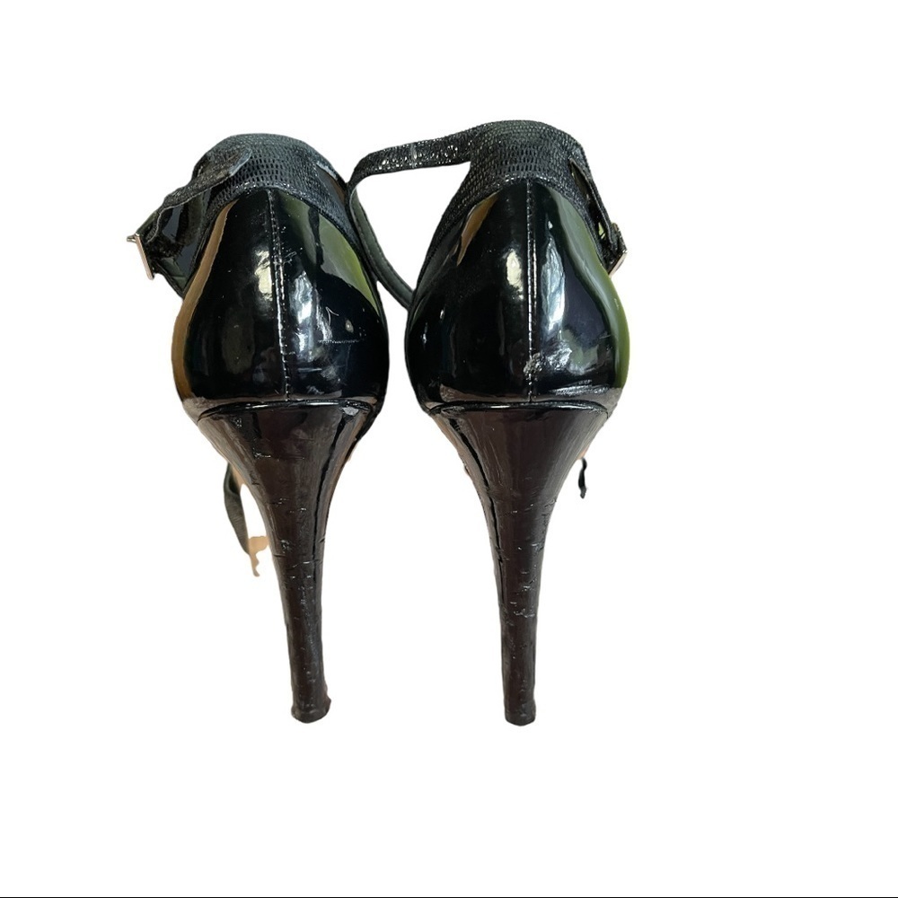 WHBM Black and White Platform High Heels Size 8 - Picture 6 of 7
